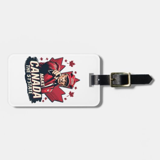 カナダ51番目の州トランプCanadian ラゲッジタグ (正面横)