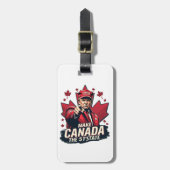 カナダ51番目の州トランプCanadian ラゲッジタグ (正面縦)