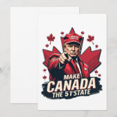 カナダ51番目の州トランプCanadian 招待状 (正面/裏面)
