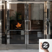 カナダ お土産 ステッカー オーダーメイド メープルリーフ デカール ウィンドウサイン (オフィスドア)