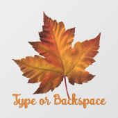 カナダ お土産 ステッカー オーダーメイド メープルリーフ デカール ウィンドウサイン (シート)