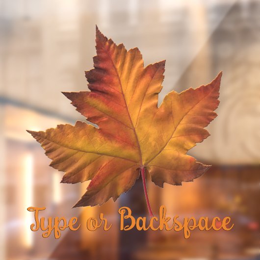 カナダ お土産 ステッカー オーダーメイド メープルリーフ デカール ウィンドウサイン (シート2)