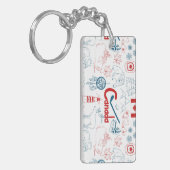 カナダ|の記号パターン キーホルダー (正面左)