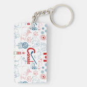 カナダ|の記号パターン キーホルダー (裏面)