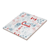 カナダ|の記号パターン タイル (側面)