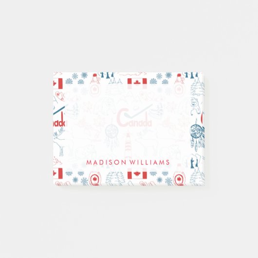 カナダ|の記号パターン ポストイット (正面)