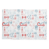 カナダ|の記号パターン 枕カバー (裏面-左)