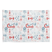 カナダ|の記号パターン 枕カバー (裏面-右)