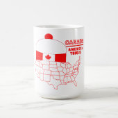 カナダ-アメリカのクールなTuque コーヒーマグカップ (中央)
