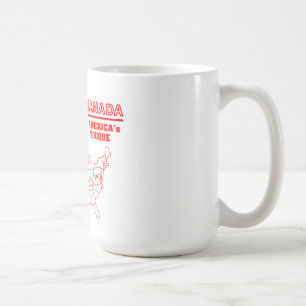 カナダ-アメリカのクールなTuque コーヒーマグカップ
