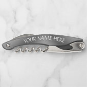 カナダ/アメリカ合衆国コルクカスタムスクリューボトルオープナー ソムリエナイフ (裏面)