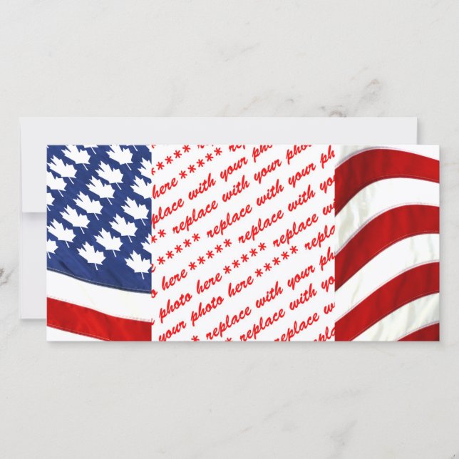 カナダ/アメリカ国旗 (正面)