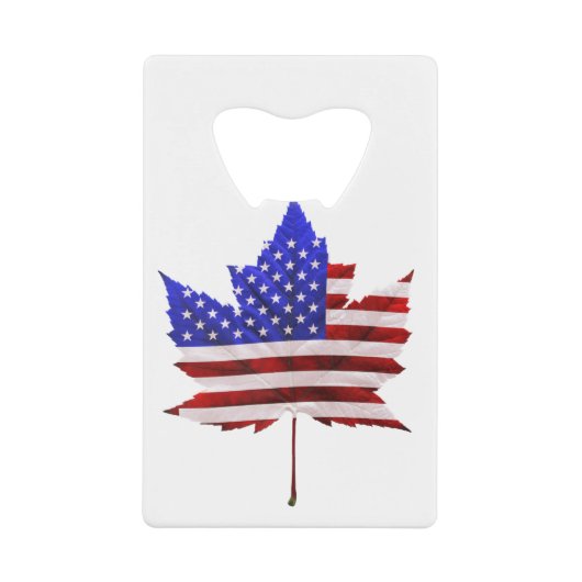カナダ アメリカ お土産 ボトルオープナー - 名入れ (正面)