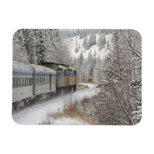 カナダ アルバータ州 エドモントンとジャスパーの間のVIA鉄道スノートレイン マグネット