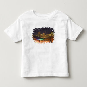 カナダ アルバータ州 カルガリー:市街地のスカイライン トドラーTシャツ