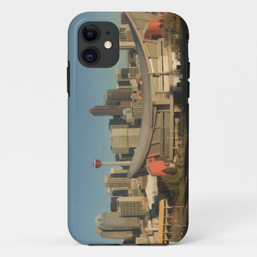 カナダ アルバータ州 カルガリー:3からの市街地のスカイライン Case-Mate iPhoneケース (裏面)