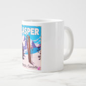 カナダ アルバータ州 ジャスパー 旅行ポスター ジャンボコーヒーマグカップ (正面右)