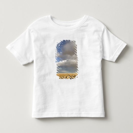 カナダ, アルバータ州, スタンドオフ: 景観と トドラーTシャツ (正面)