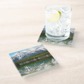 カナダ，アルバータ州，バンフの湖 ガラスコースター (アングル)