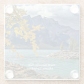 カナダ，アルバータ州，バンフ国立公園 ガラスコースター (裏面)