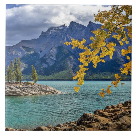 カナダ，アルバータ州，バンフ国立公園 タイル (正面)