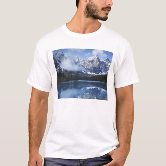 カナダ アルバータ州 バンフ国立公園 湖 Tシャツ (正面)