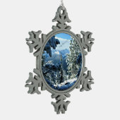 カナダ,アルバータ州,バンフ スノーフレークピューターオーナメント (左)