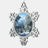 カナダ,アルバータ州,バンフ スノーフレークピューターオーナメント (右)