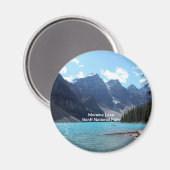 カナダ，アルバータ州，モレーヌ湖，バンフ国立公園 マグネット (正面/裏面)