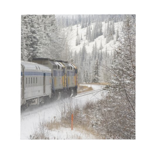 カナダ アルバータ州 VIA鉄道のスノートレイン、 ノートパッド (正面)