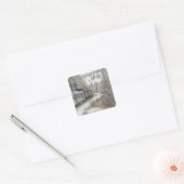 カナダ、アルバータ州。VIA鉄道雪車間 スクエアシール (封筒)