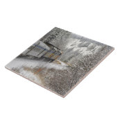 カナダ、アルバータ州。VIA鉄道雪車間 タイル (側面)