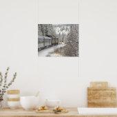 カナダ、アルバータ州。VIA鉄道雪車間 ポスター (キッチン)
