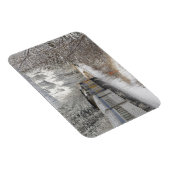 カナダ、アルバータ州。VIA鉄道雪車間 マグネット (右側)