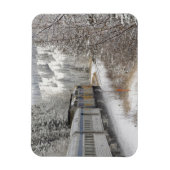 カナダ、アルバータ州。VIA鉄道雪車間 マグネット (縦)