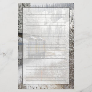 カナダ、アルバータ州。VIA鉄道雪車間 便箋