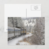 カナダ アルバータ州 VIA Rail スノートレイン ポストカード (正面/裏面)