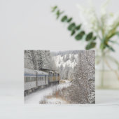 カナダ アルバータ州 VIA Rail スノートレイン ポストカード (スタンド正面)