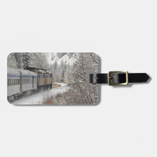 カナダ アルバータ州 VIA Rail スノートレイン ラゲッジタグ (正面横)
