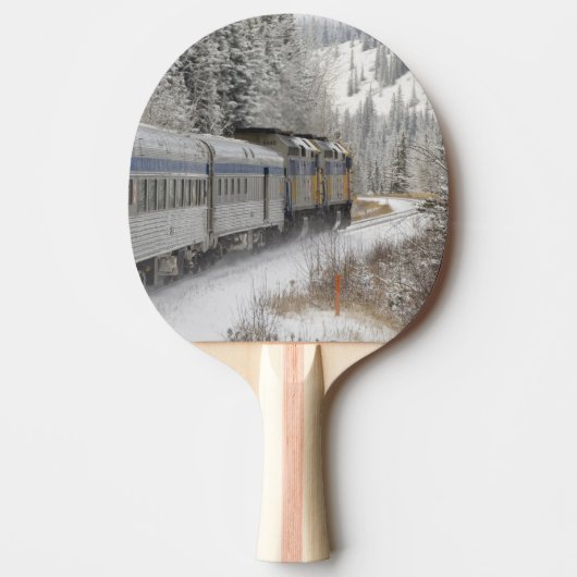 カナダ アルバータ州 VIA Rail スノートレイン 卓球ラケット (正面)