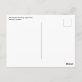 カナダ，アルバータ，カナナスキスカントリーアッパー湖 ポストカード (裏面)