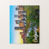 カナダ，アルバータ，カルガリー ジグソーパズル (縦)