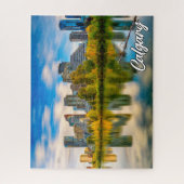 カナダ，アルバータ，カルガリー ジグソーパズル (縦)