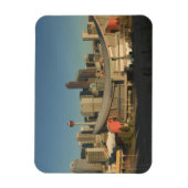 カナダ、アルバータ、カルガリー: 3からシティスカイライン マグネット (縦)