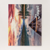 カナダ，アルバータ，ジャスパー国立公園 ジグソーパズル (縦)