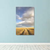 カナダ、アルバータ、スタンドオフ：横 キャンバスプリント (インサイチュ (ウッドフロア))