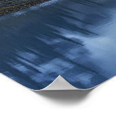 カナダ、アルバータ、バンフ国立公園、湖 ポスター (角)