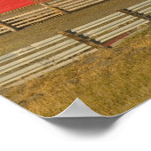 カナダ、アルバータ、ピンチャークリーク：レッドバーン&ランチ ポスター (角)