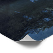 カナダ、アルバータ、モライン湖。ガラスの ポスター (角)