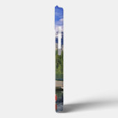 カナダ、アルバータ、モライン湖。赤いカヌーが待っている Case-Mate iPhoneケース (裏面 / 左)